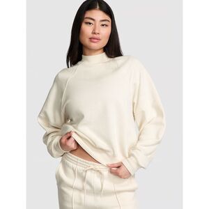 Victoria's Secret PINK Campus Fleece Mock Neck Sweatshirt Size M (260)